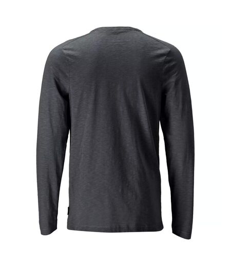 T-shirt Manches Longues Customised Homme Gris Pierre Mascot