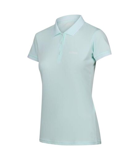 Polo manches courtes remex femme turquoise délavé uni Regatta