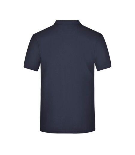 Polo Motif/style Uni Homme Bleu Marine Rouge Blanc James And Nicholson