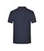 Polo Motif/style Uni Homme Bleu Marine Rouge Blanc James And Nicholson-2