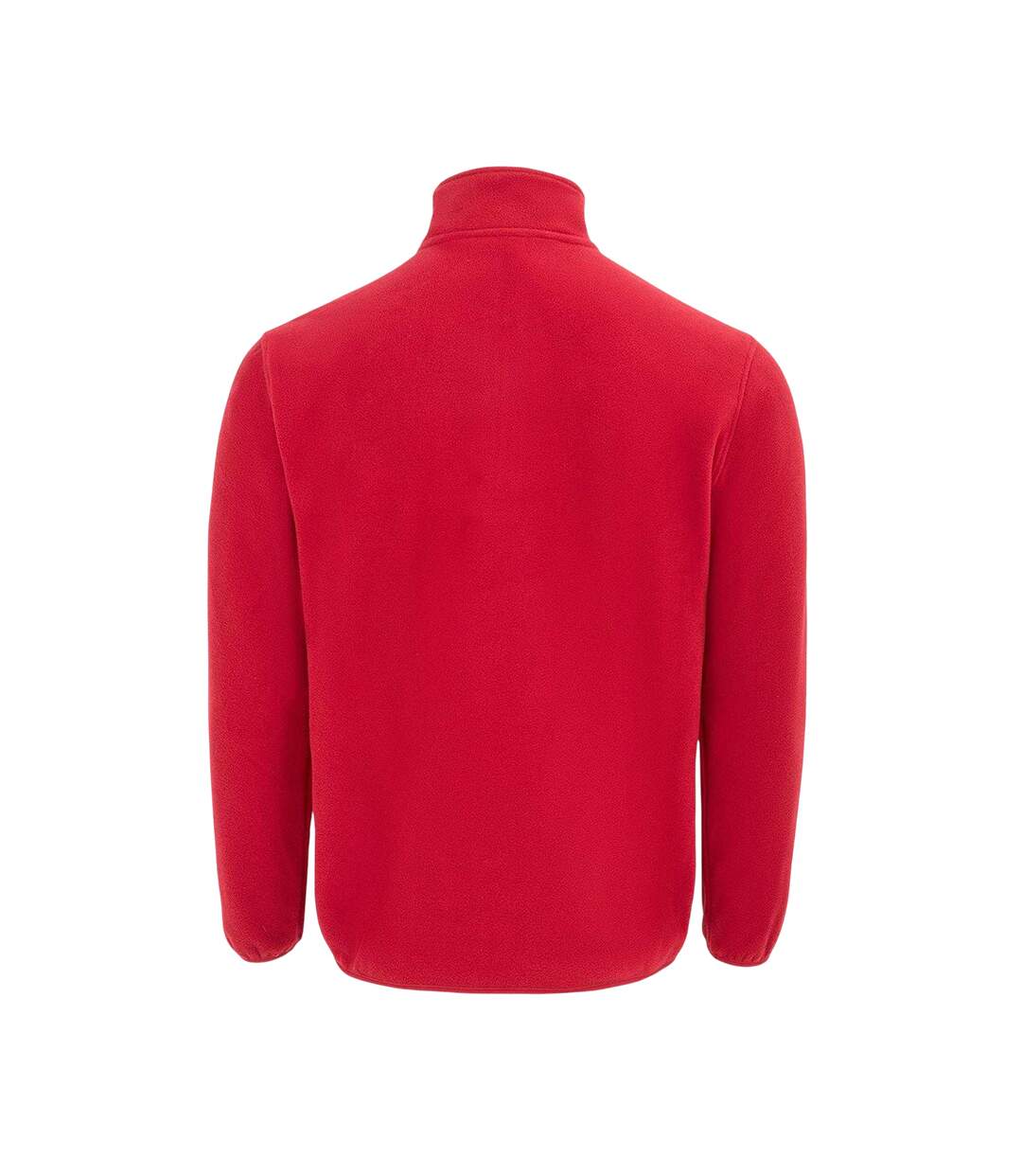 Mens Quarter Zip Fleece Jacket Red Donnay-2