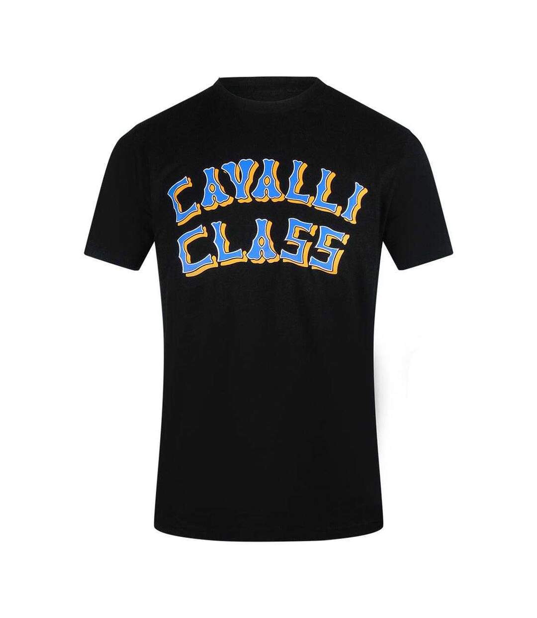 T-shirt Motif/style Logo Superposé Homme Noir Cavalli Class-1