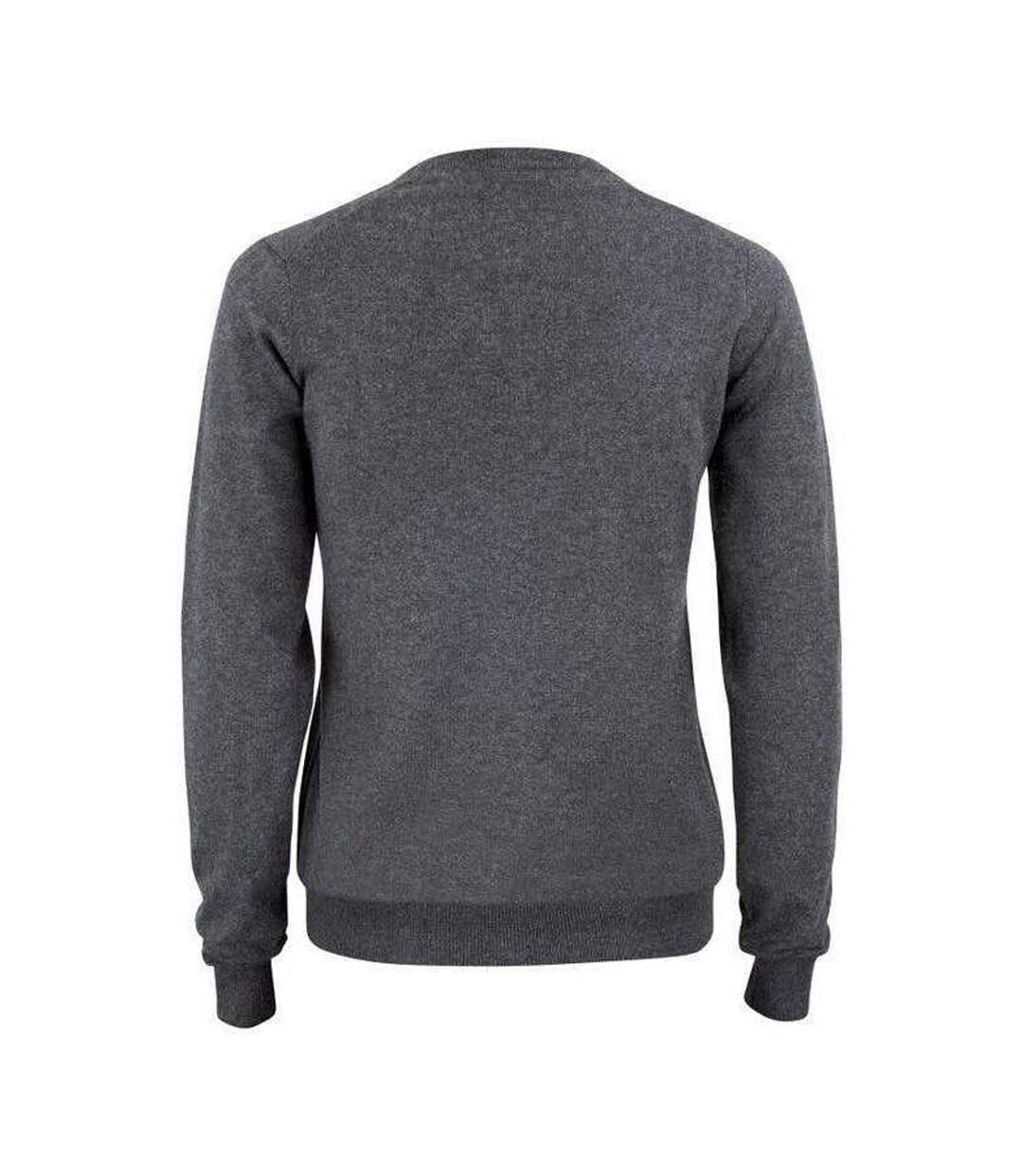 Womens/ladies Oakville Knitted Sweatshirt Anthracite Melange Cutter & Buck-2
