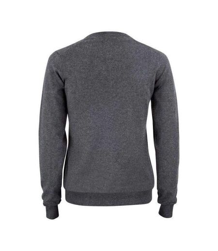 Womens/ladies Oakville Knitted Sweatshirt Anthracite Melange Cutter & Buck