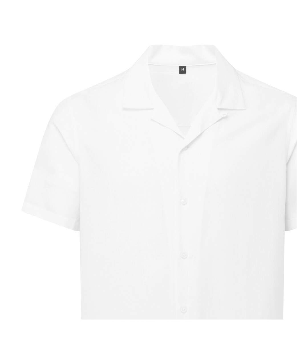 Chemise Manches Courtes Motif/style Uni Homme Blanc Uni Wombat-3