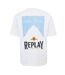 Mens Aspen Back Print T-shirt White Replay-2