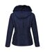 Regatta Womens/Ladies Wildrose Baffled Padded Hooded Jacket (Navy) - UTRG9210