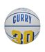 Mini Ballon De Basket Motif/style Nba Player Icon Stephen Curry Taille 3 Jaune Wilson-1