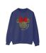 Disney Sweat-shirt de Noël Minnie Mouse léopard Femme/Ladies (Bleu marine) - UTBI29364-1