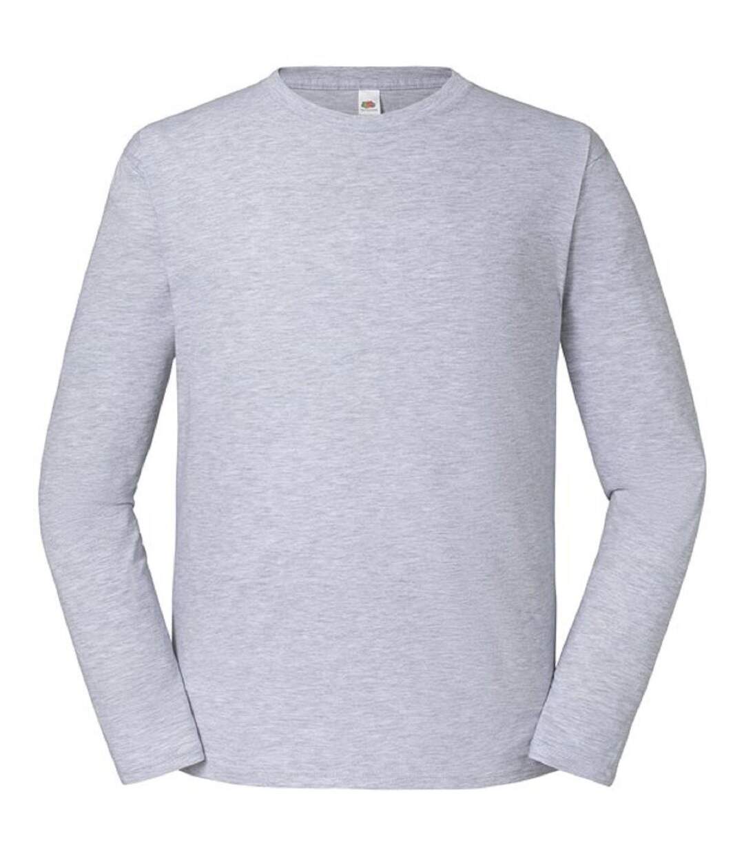 T-shirt manches longues - Homme - 61-360-0 - gris chiné