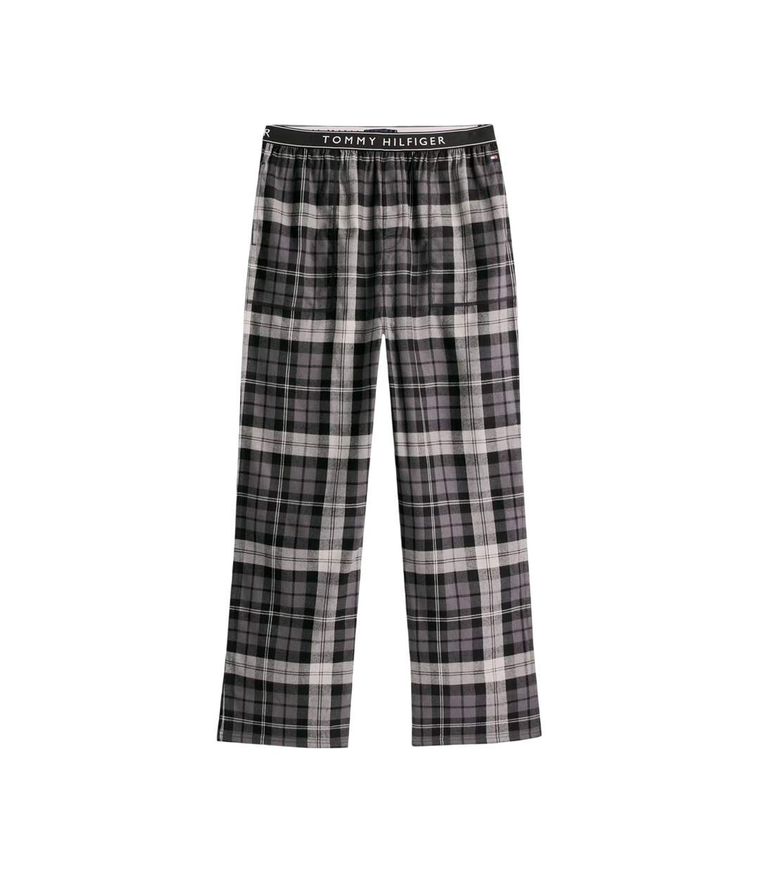 Mens Flannel Plaid Pyjama Bottoms Black Tommy Hilfiger-2