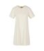 Robe t-shirt femme beige Build Your Brand-1