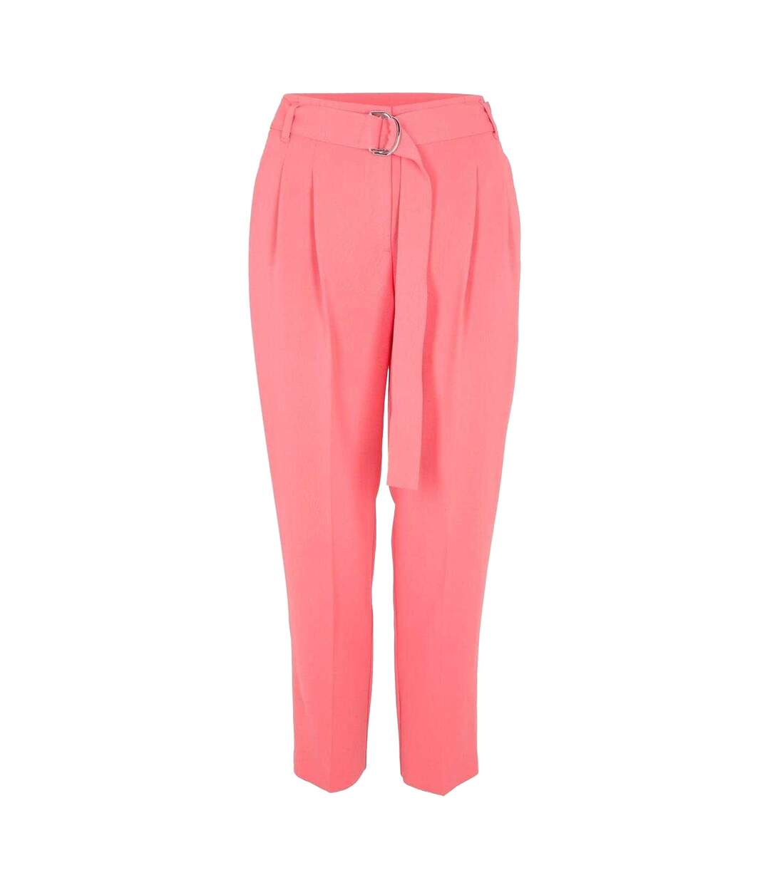 Womens/ladies Tapiah Plain Straight Trousers Bright Pink Boss-1