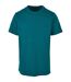 Mens t-shirt round neck retro green Build your Brand