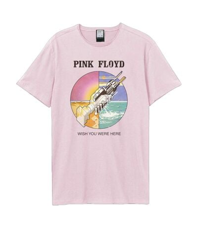 T-shirt Wish You Were Here Adulte Rose Amplified