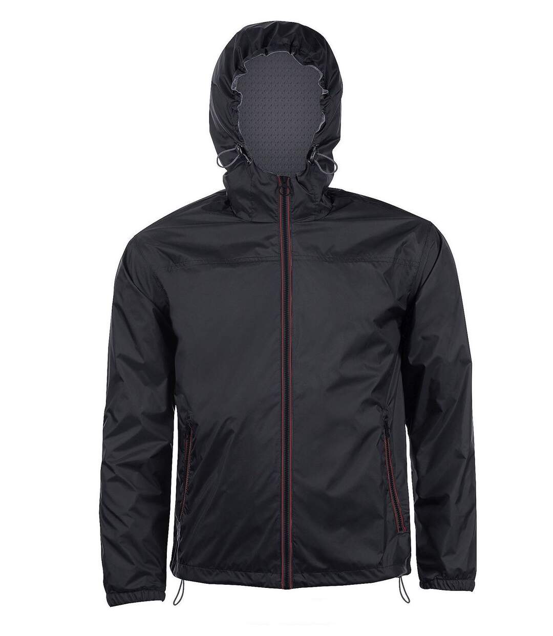 Veste coupe-vent imperméable doublé 01171 - noir - unisexe