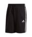 Mens Essentials French Terry 3 Stripes Shorts Black Adidas-1