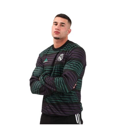 Haut pre-match homme noir / violet Adidas