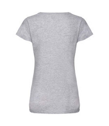 T-shirt femme gris chiné Fruit of the Loom Fruit of the Loom