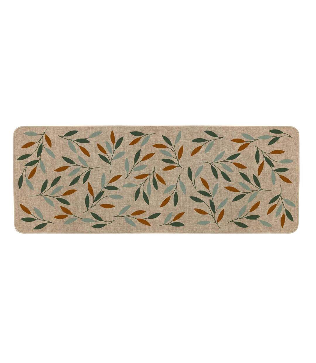 Tapis Tissé Imprimé Lucene 45x120cm Naturel-1