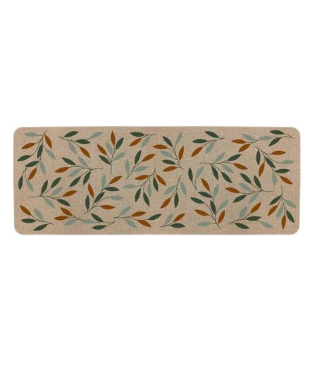 Tapis Tissé Imprimé Lucene 45x120cm Naturel