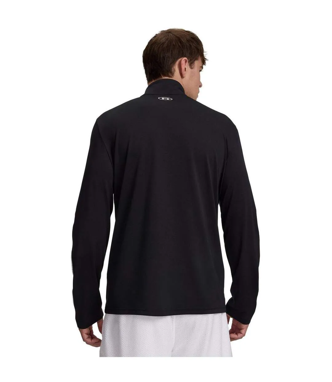 Haut Ample Manches Longues À Col Montant Tech Homme Noir Blanc Under Armour-2