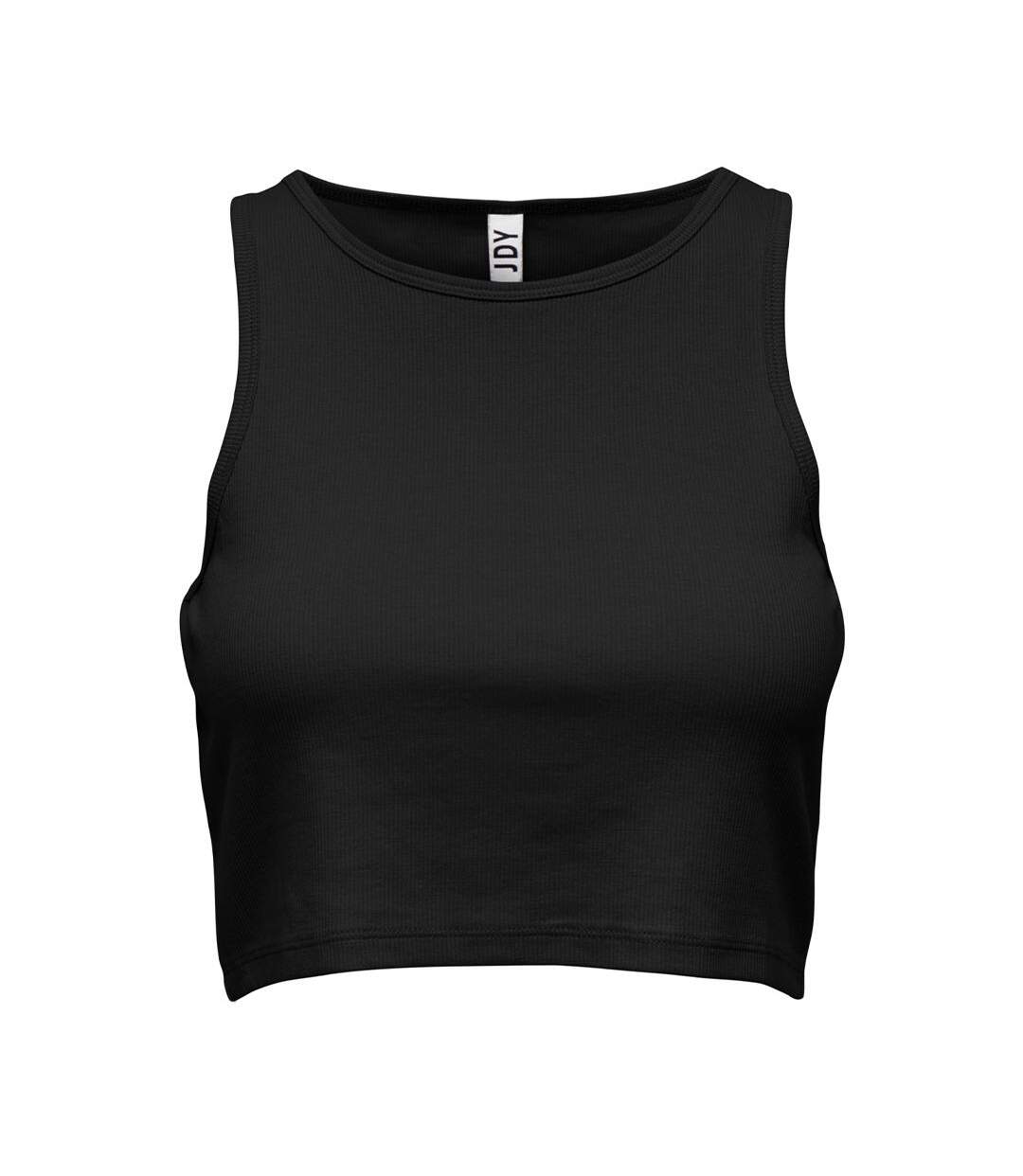 Crop top noir femme jdy sofia-1