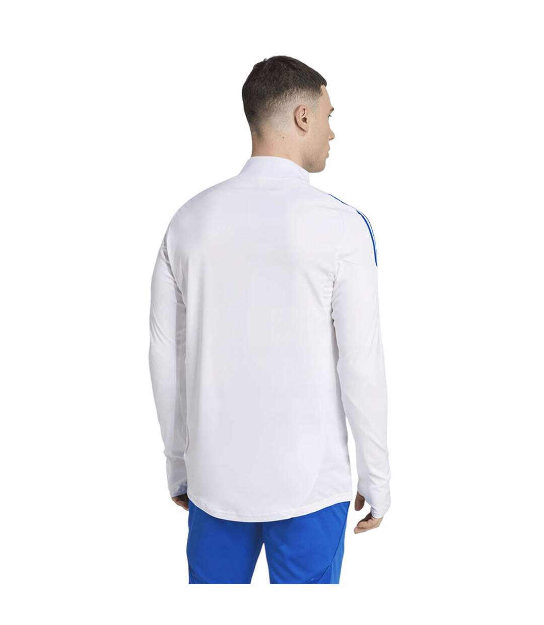 Haut De Survêtement Entraînement Motif/style Real Madrid Cf Homme Blanc Adidas-3