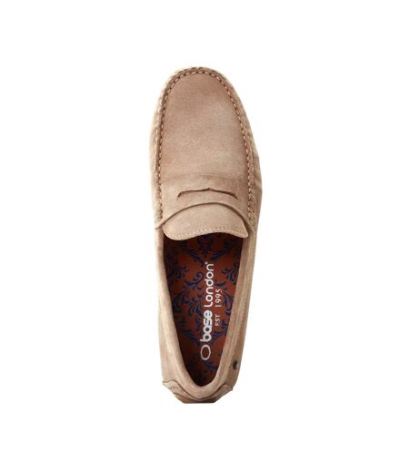 Mens Collins Driver Suede Loafers Sand Base London