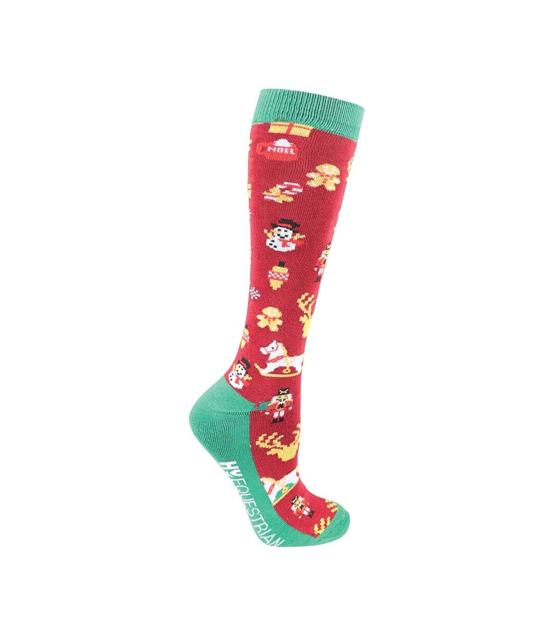 Chaussettes femme rouge / vert / doré HyFASHION-2