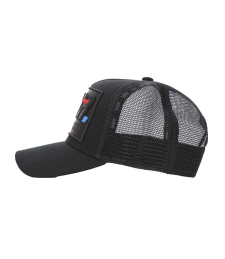 Casquette Trucker Motif/style Logo Brodé Vitesse Homme Noir Societe Noir