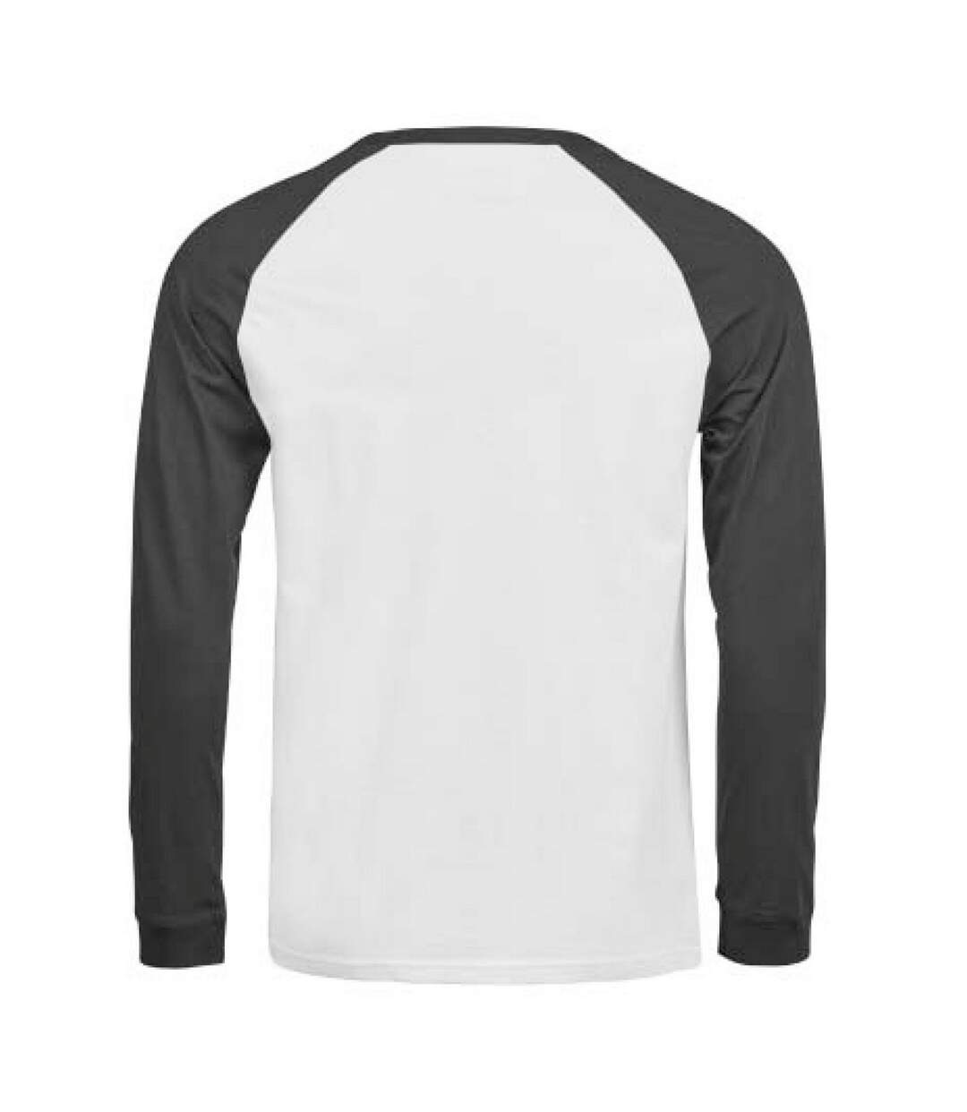 T-shirt Manches Longues Motif/style Balle De Baseball Unlabeled Homme Blanc Noir Tee Jays-2