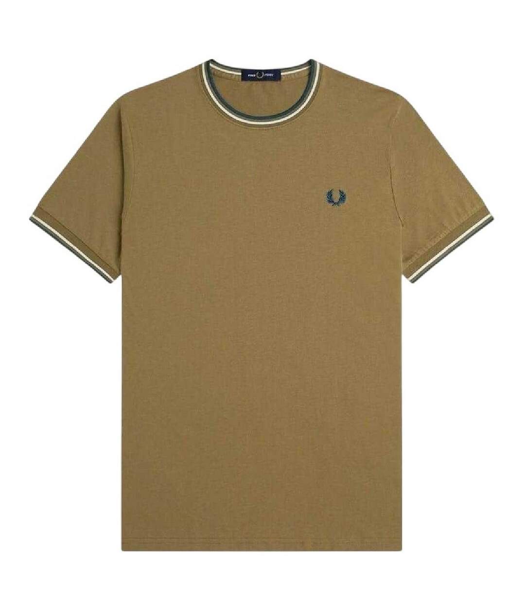 Mens Tipped T-shirt Shaded Blue Fred Perry-2