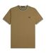 Mens Tipped T-shirt Shaded Blue Fred Perry-2