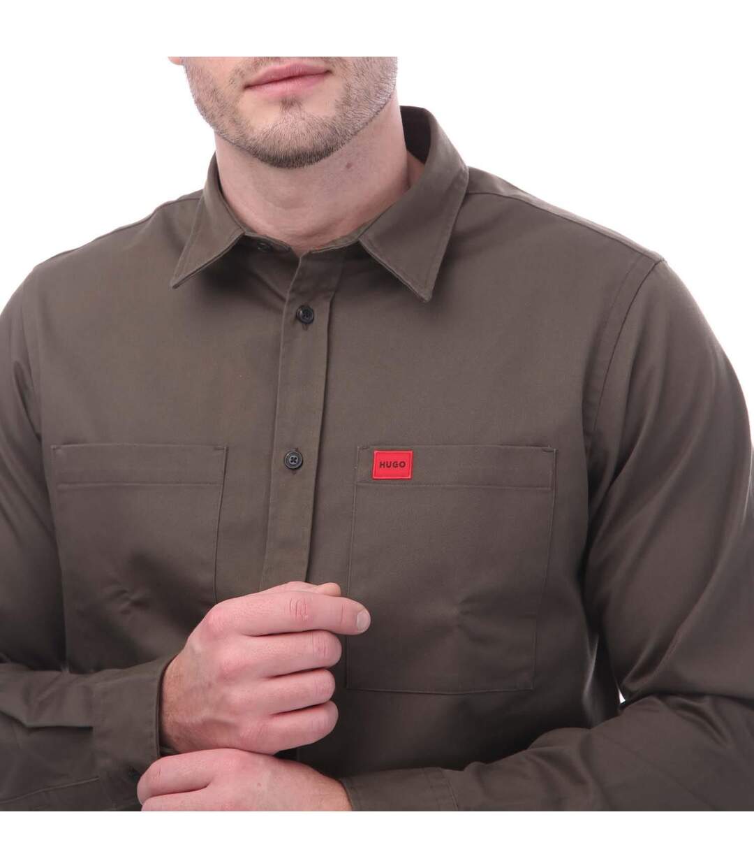 Chemise Egrin Homme Marron Hugo-4
