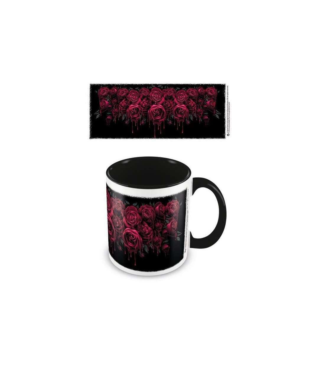 Spiral Mug Rose Sanglante (Noir/Blanc/Rouge) (Taille unique) - UTPM2376