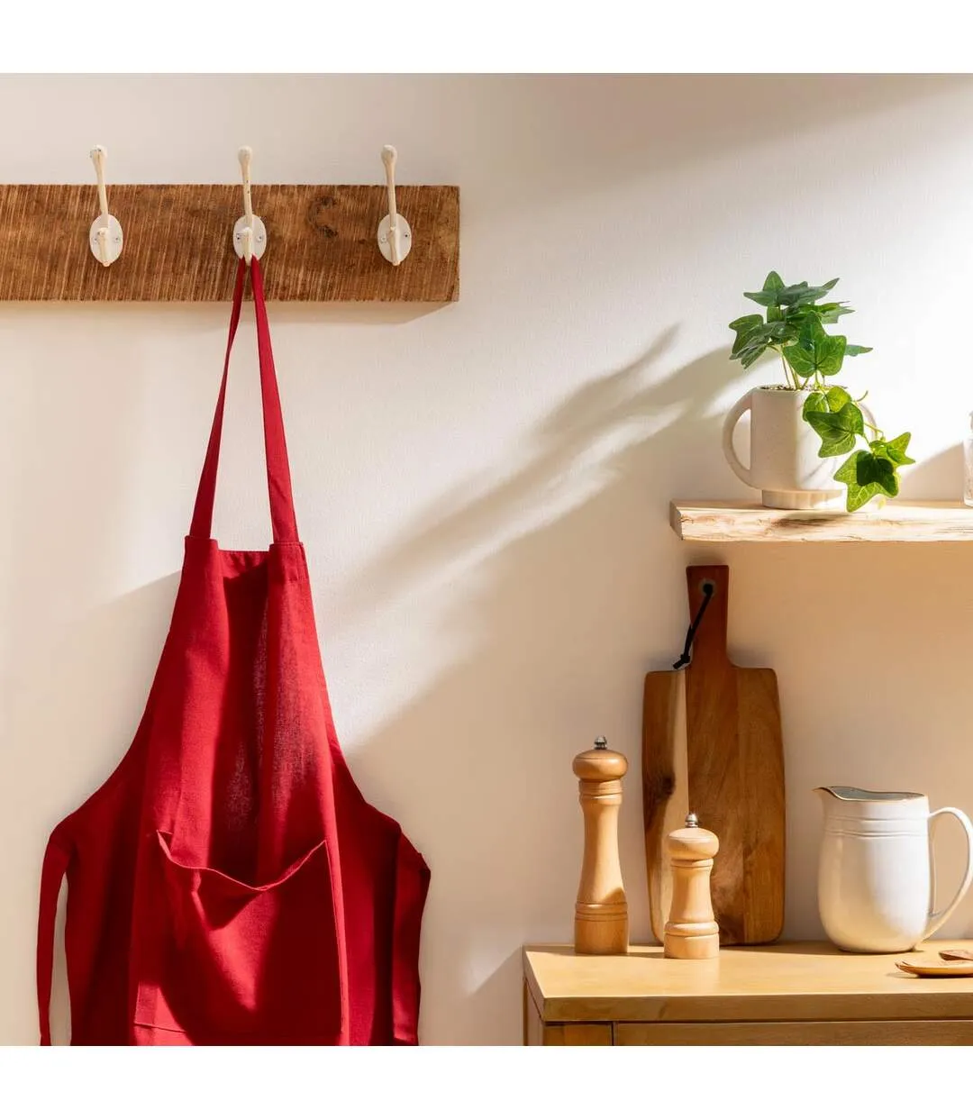 Tablier de Cuisine Coton 80cm Rouge-2