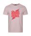 Unisex Adult Rebel Rebel T-shirt Pink 182 David Bowie-1