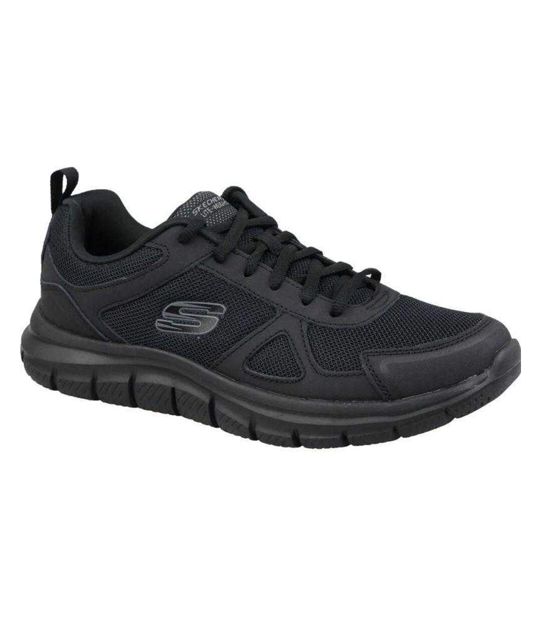 Mens Track Scloric Shoes Black Skechers-1