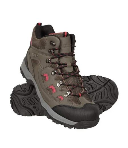Mens Adventurer Waterproof Hiking Boots Grey Mountain Warehouse