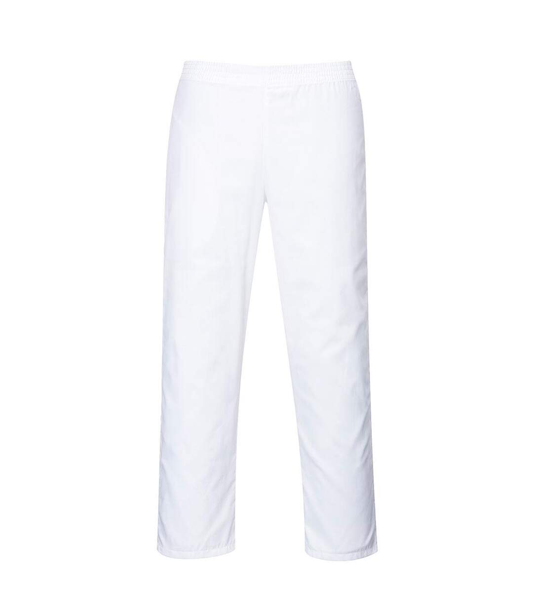 Mens Twill Bakers Trousers White Portwest-1