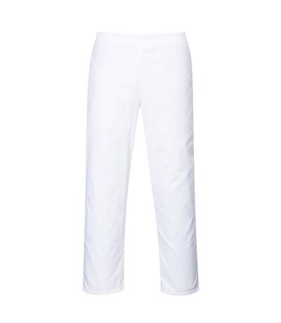 Mens Twill Bakers Trousers White Portwest