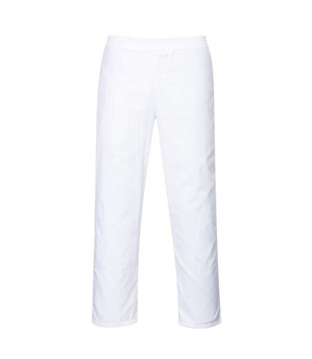 Mens Twill Bakers Trousers White Portwest