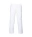 Mens Twill Bakers Trousers White Portwest-1