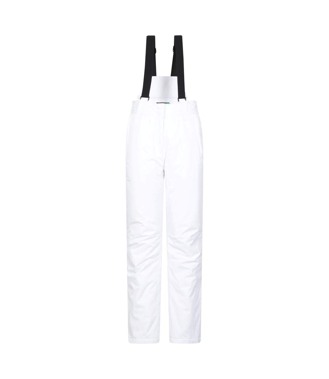 Womens/ladies moon ii ski trousers white Mountain Warehouse-1