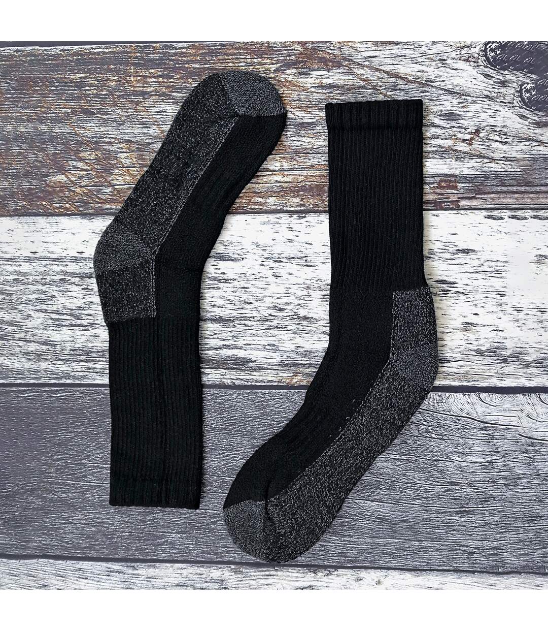3 Pack Mens Heavy Duty Work Socks for Steel Toe Boots-3