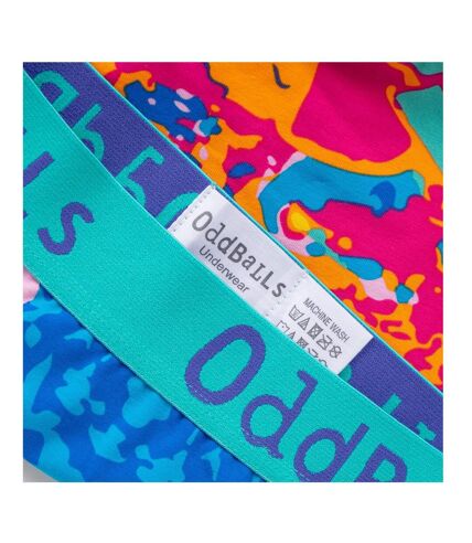 OddBalls Mens Arty Farty Boxer Shorts (Multicolored) - UTOB126