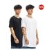 T-shirts Motif/style Façonné Homme Noir Blanc Urban Classics-1