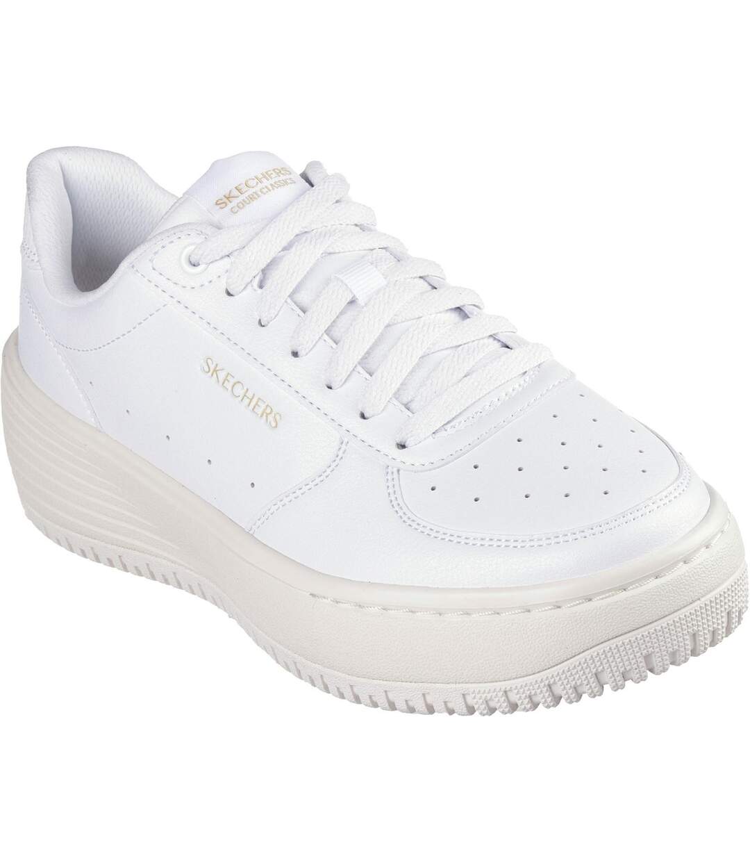 Womens/ladies grand 92 be lifted shoes white/natural Skechers-1