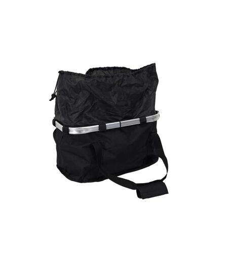 Panier Clipsable avec 2 Anses Vélo 42cm Noir